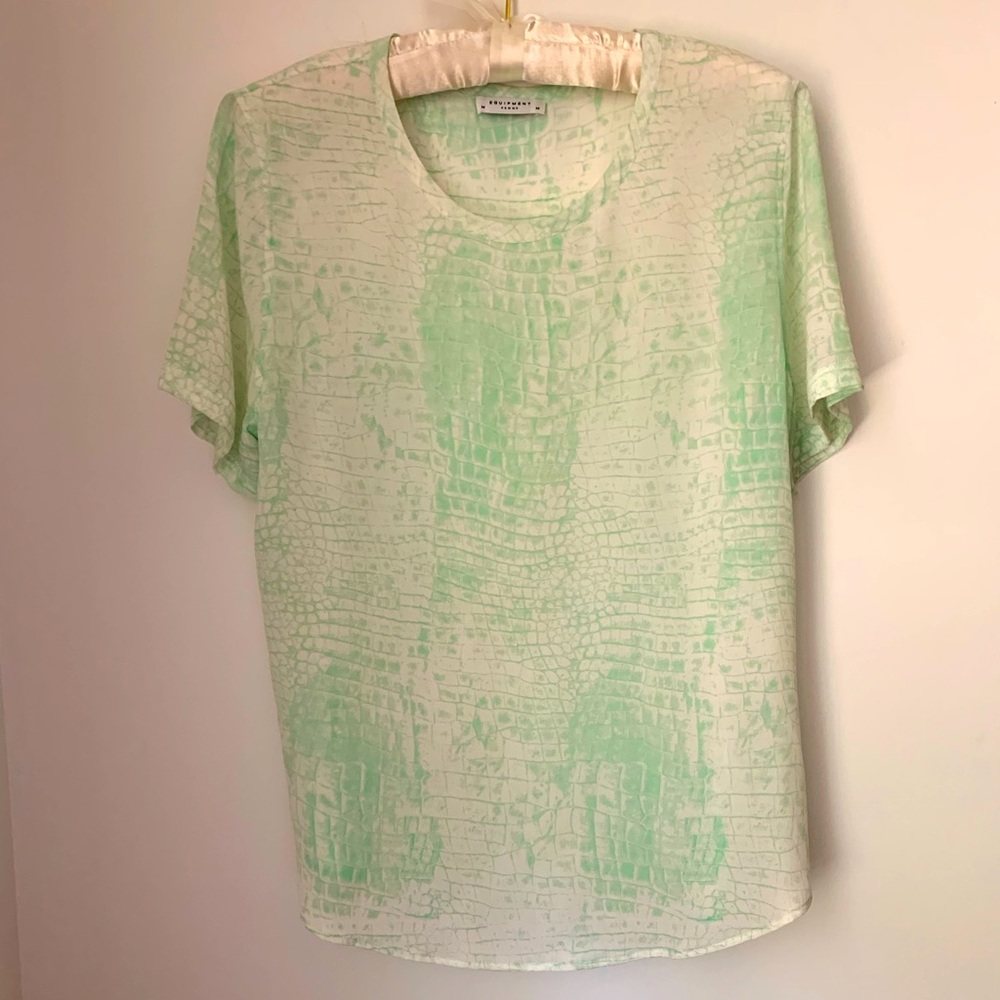 Equipment Silk T shirt blouse